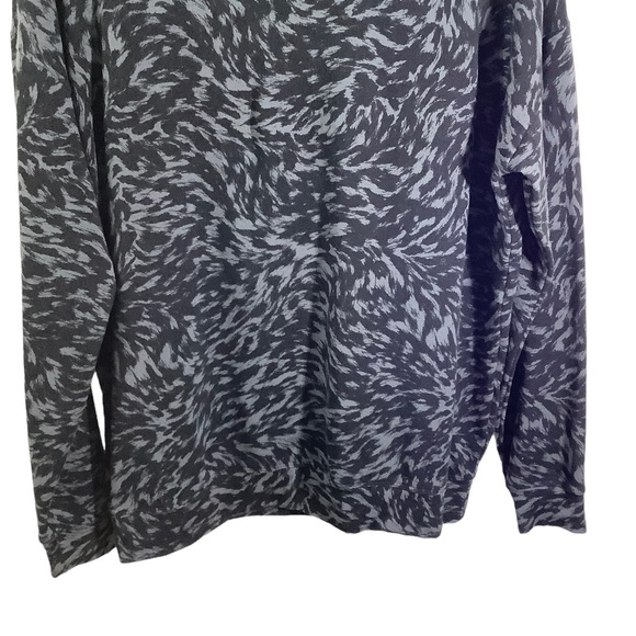 Athleta Studio To Street Black Printed Sweatshirt Oversized - Picture 3 of 7